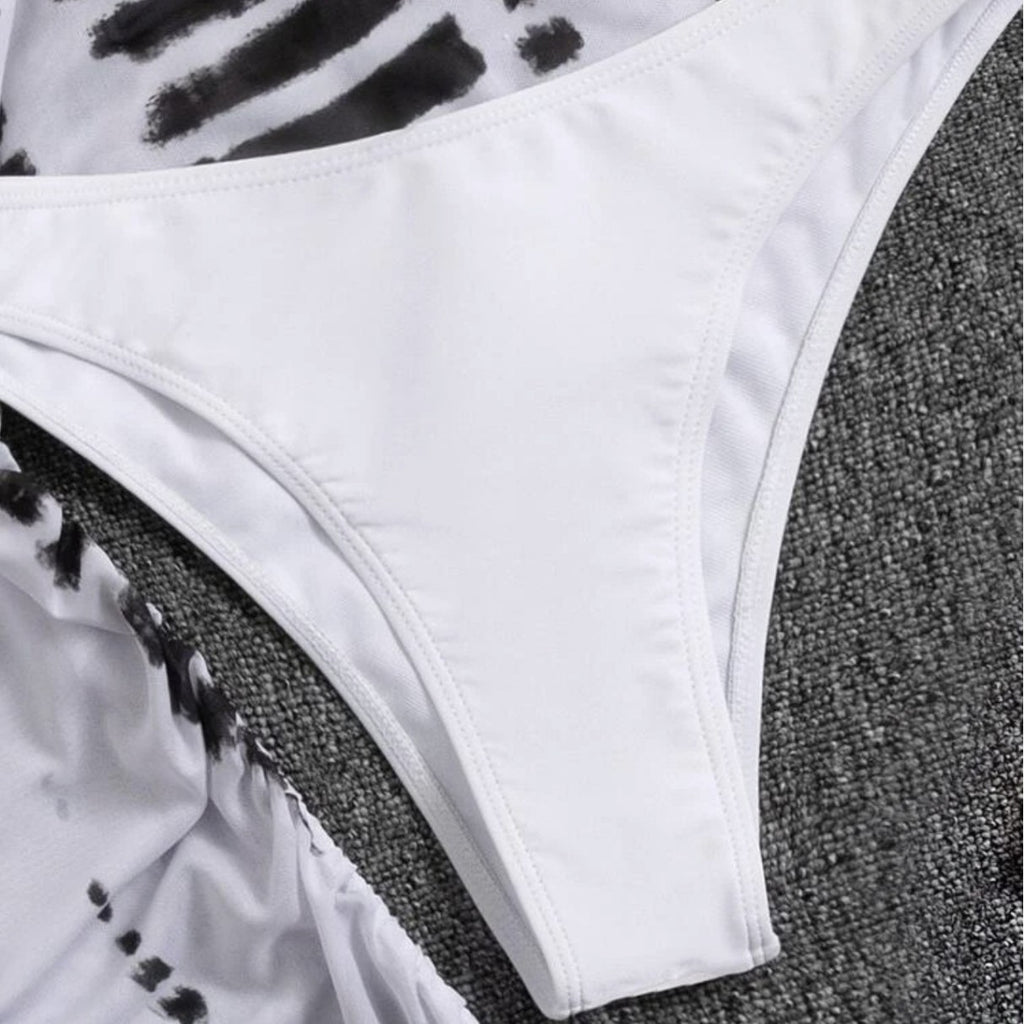 One-Piece Shorts Swimwear Set