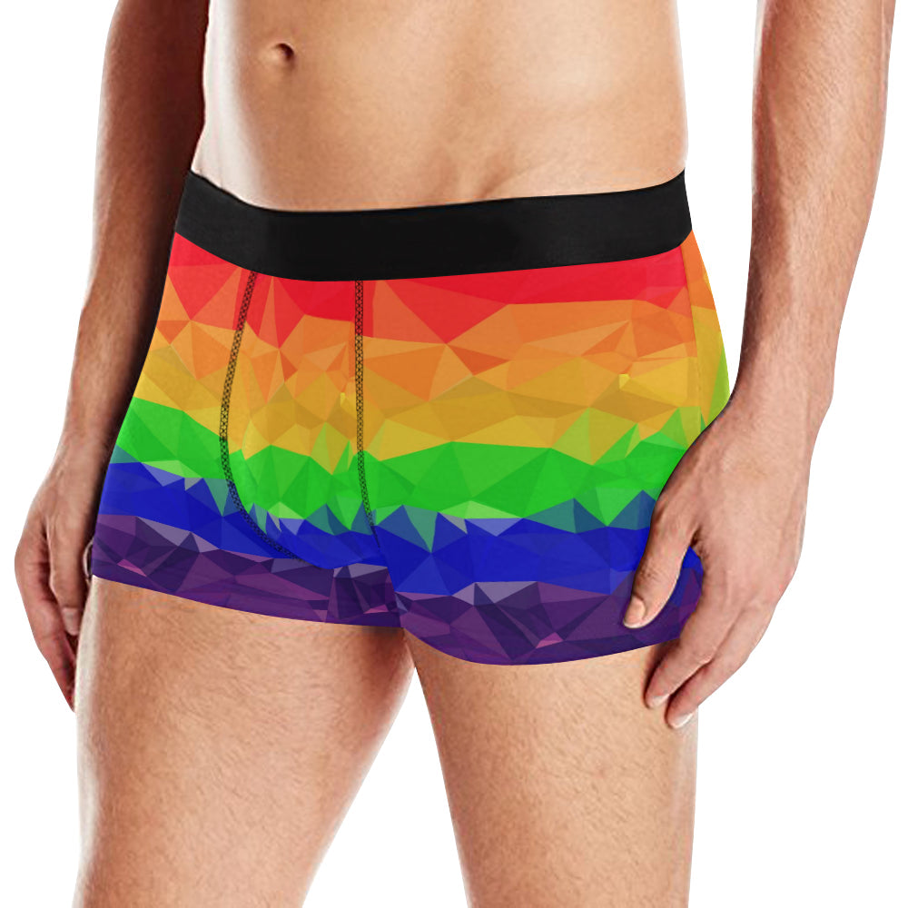 Geometric Gay Pride Boxer Briefs