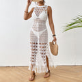 Ladies' Cover-Up Floral Hollow-Out Beach Dress