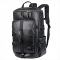 Men's Vegan Leather Duffle Bag – Convertible 40L Travel