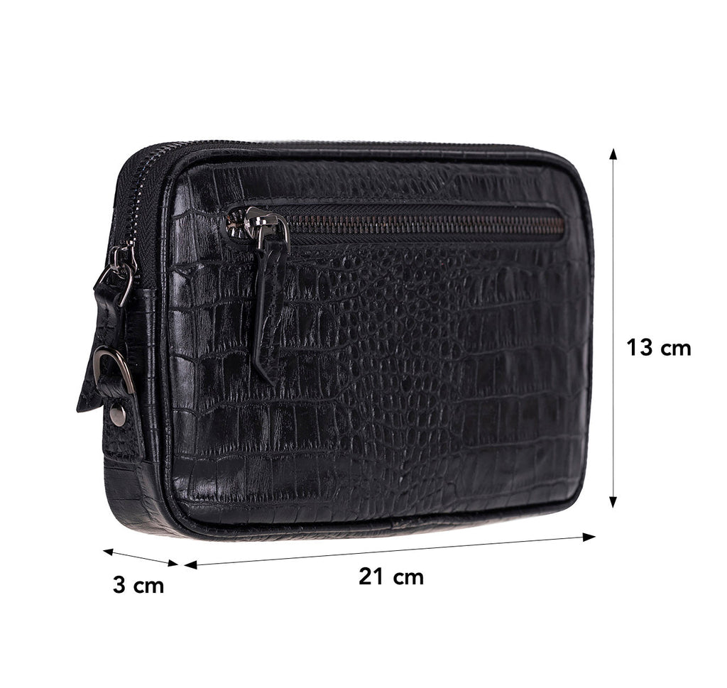 Noma Leather Clutch Bag