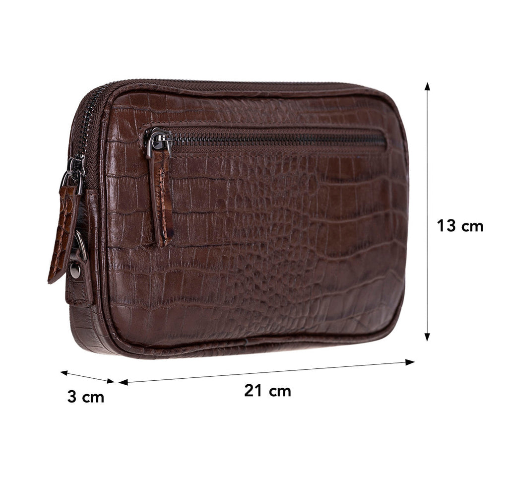 Noma Leather Clutch Bag