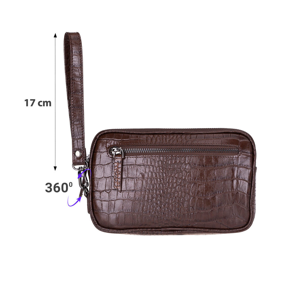 Noma Leather Clutch Bag