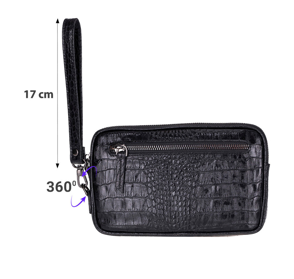 Noma Leather Clutch Bag