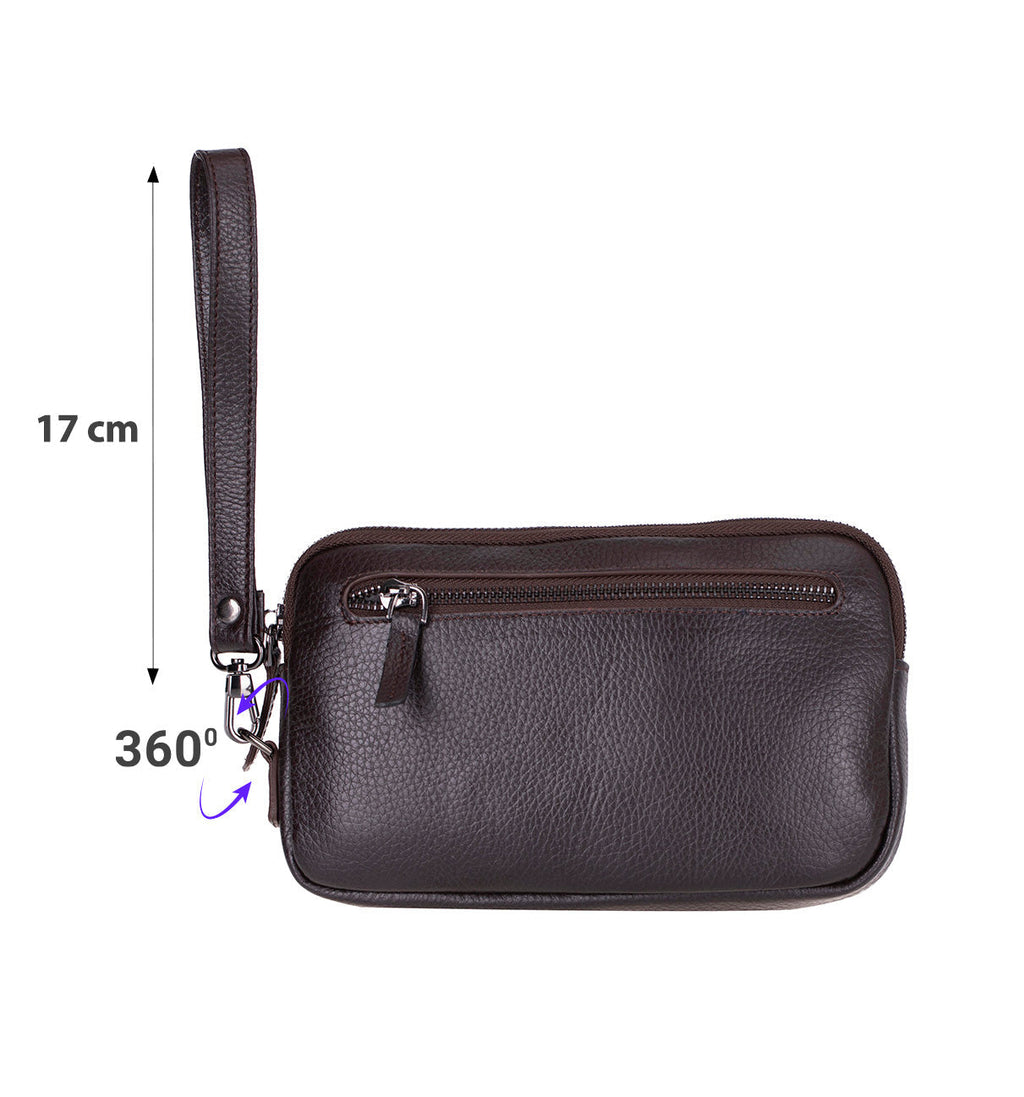 Noma Leather Clutch Bag