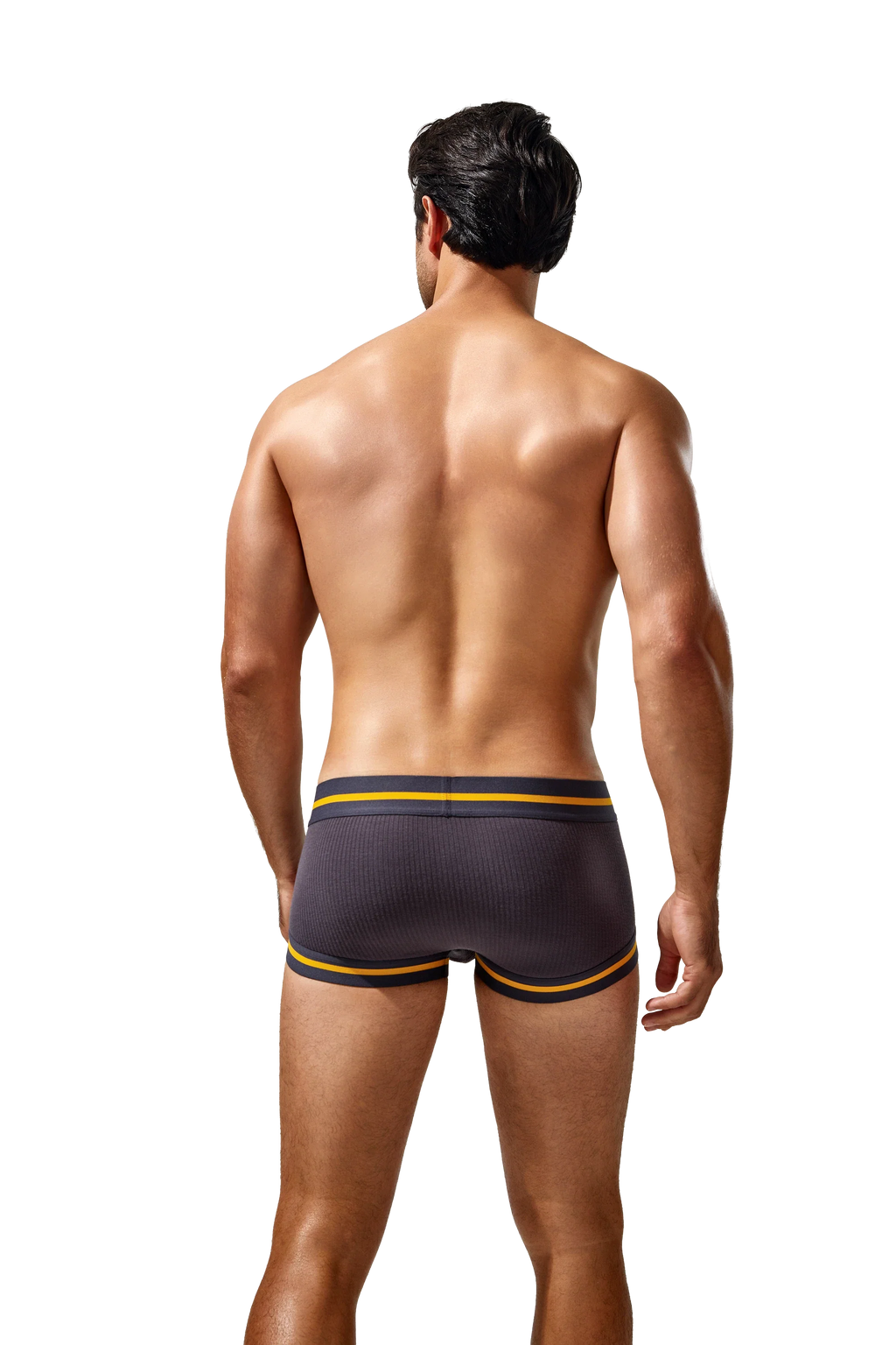 Men's Cotton Boxer Briefs, Breathable & Solid Colors