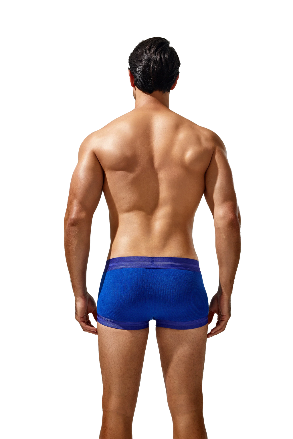 Men's Cotton Boxer Briefs, Breathable & Solid Colors