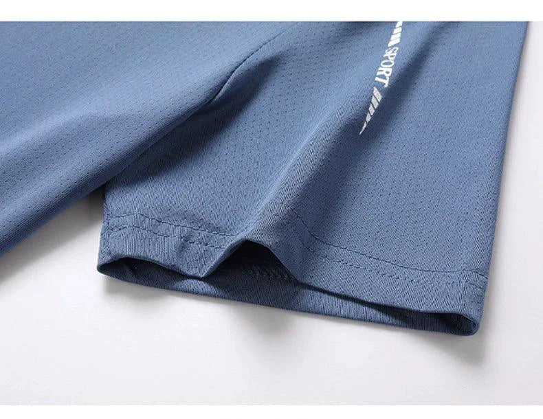 CHRLCK Men's Quick Dry Running T-Shirt Size M Breathable Outdoor Sports Tee Hiking Fishing Summer Essentials