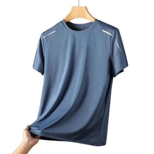 CHRLCK Men's Quick Dry Running T-Shirt Size M Breathable Outdoor Sports Tee Hiking Fishing Summer Essentials