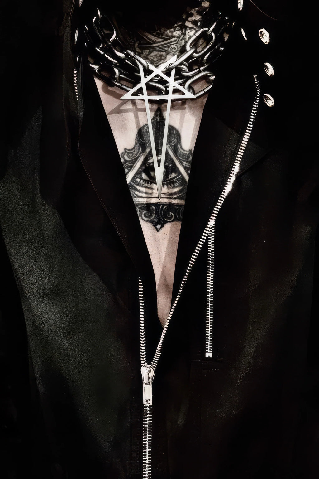 Parure de collier style punk