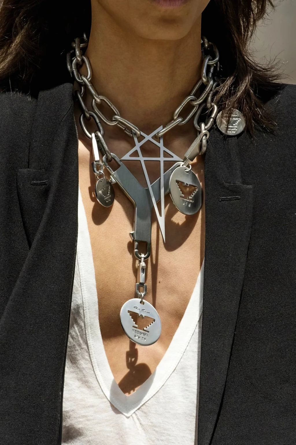 Parure de collier style punk