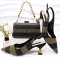 Ladies Shoes With Matching Bag Set - ED101